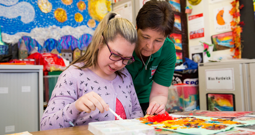 Career Colleges - Care ILS leaner painting