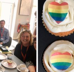 Coleg Gwent stafff celebrate LGBTQ history month