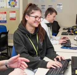 Learner using computer