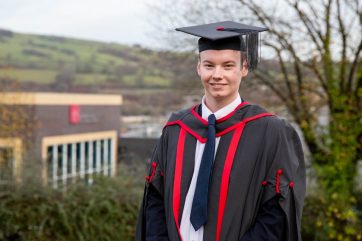 Kieron-Cole Kieron Cole in graduation gown