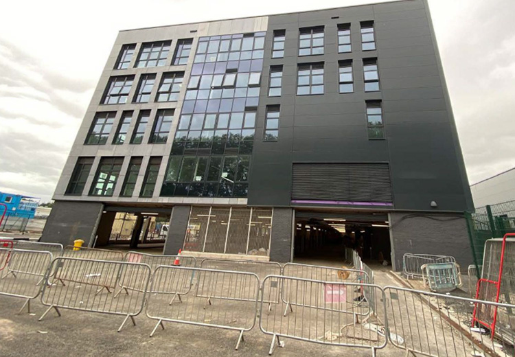 Photo of Torfaen Learning Zone building progress