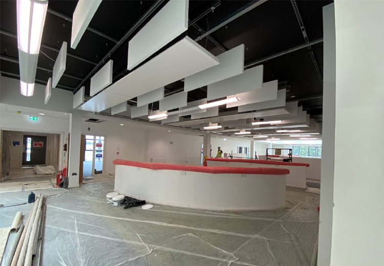 Photo of Torfaen Learning Zone building progress