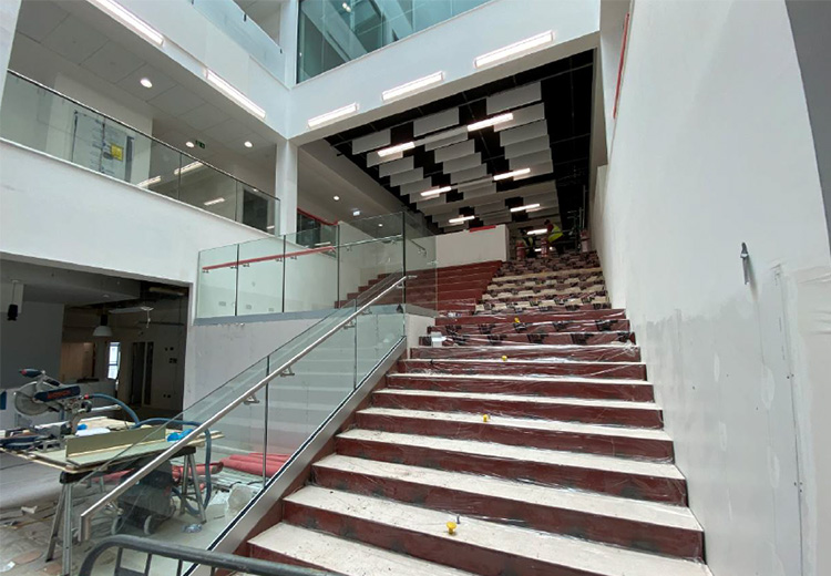 Photo of Torfaen Learning Zone building progress