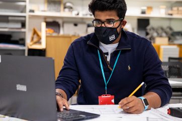 nibin-engineering-social Nibin on laptop