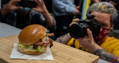 tincankitchen-body3 Photography learner taking photo of a burger
