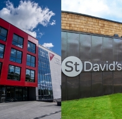 Coleg Gwent Torfaen Learning Zone and St Davids Hospice Care buildings