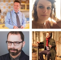 Welsh Playwrights - Tracy Harris, Richard Harrington, Gareth John Bale and Owen Thomas