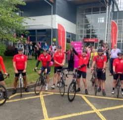 Coleg Gwent EAS #ExtraMile challenge for St David's Hospice Care