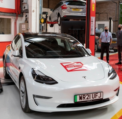 New-Tesla-in-Engineering-and-Automotive-department-at-Coleg-Gwent