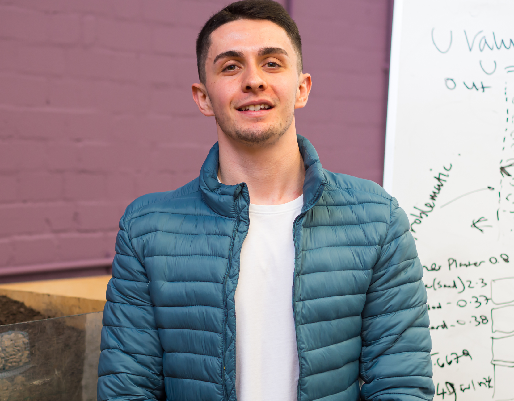 Man smiling at camera