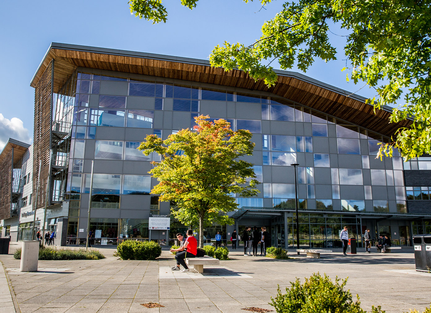 Blaenau Gwent Learning Zone in sunshine