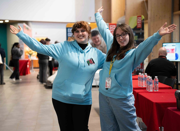 CGSU students at an open event