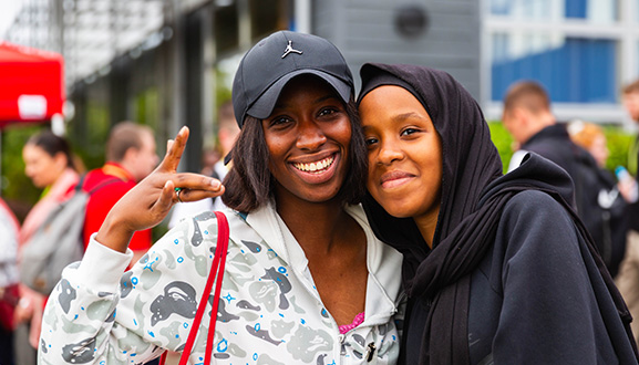 Students at Freshers Fair