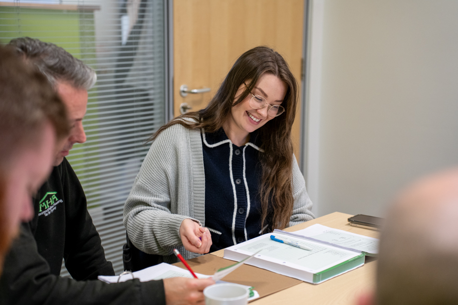 Adult learning Welsh at work