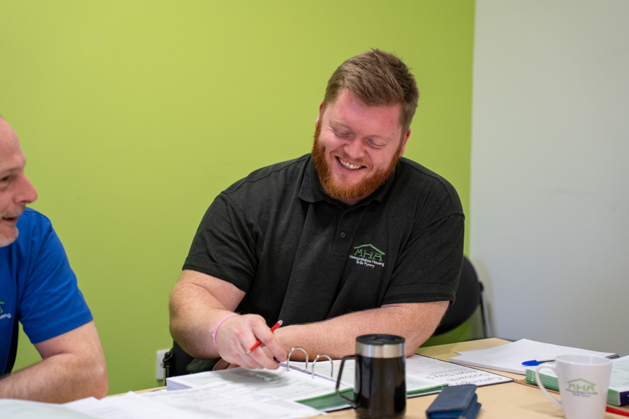 Adult learning Welsh at work