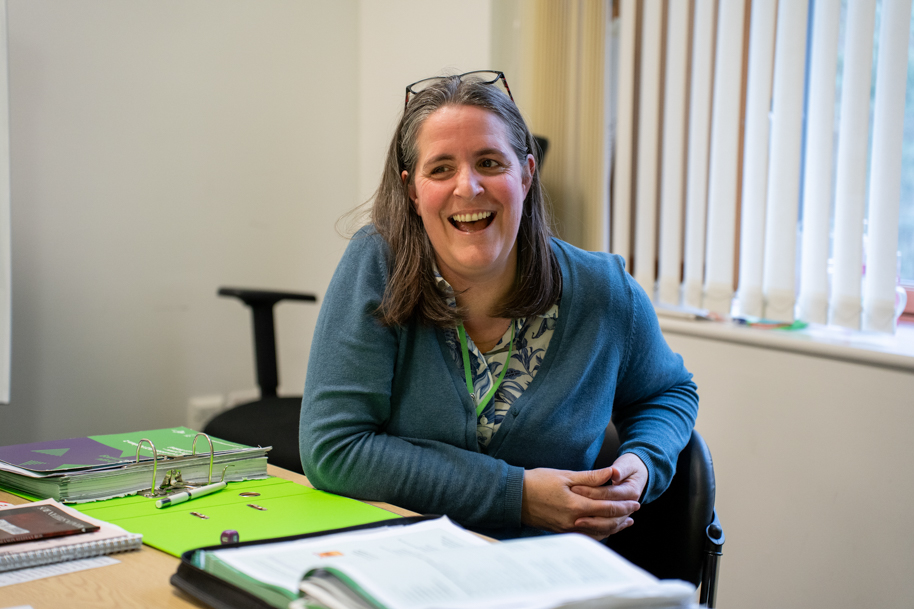 Adult learning Welsh at work