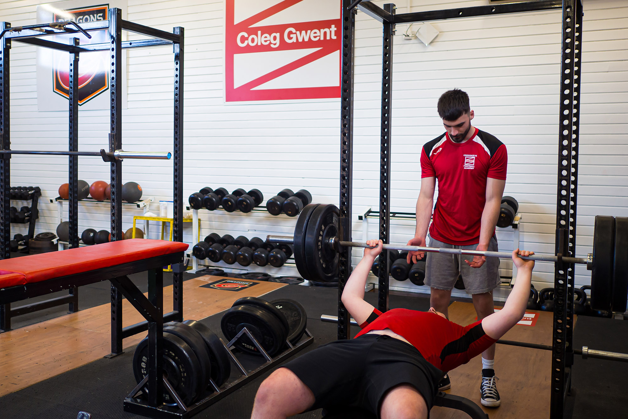 Learners working out