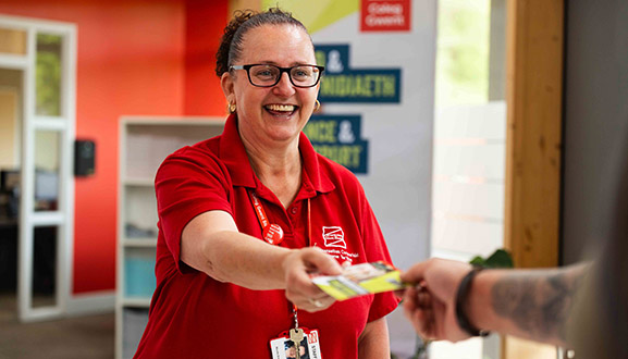 student services smiling