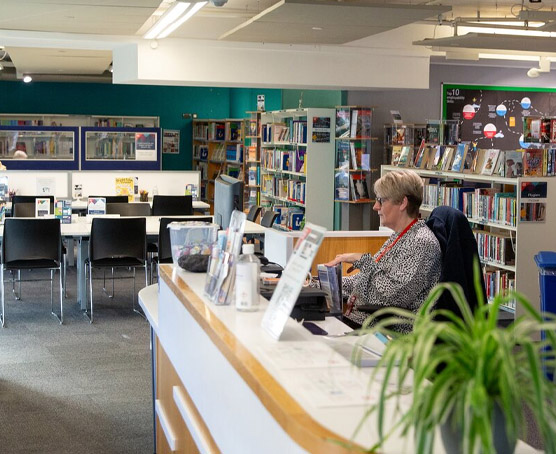 Library reception at BGLZ