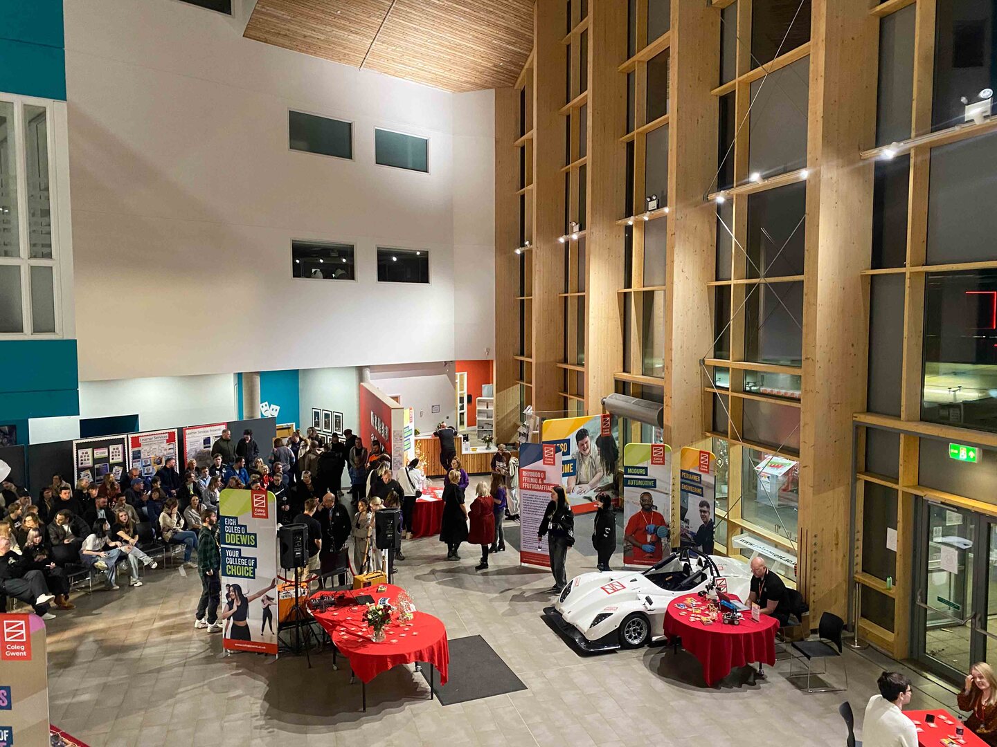 Aerial view of BGLZ atrium