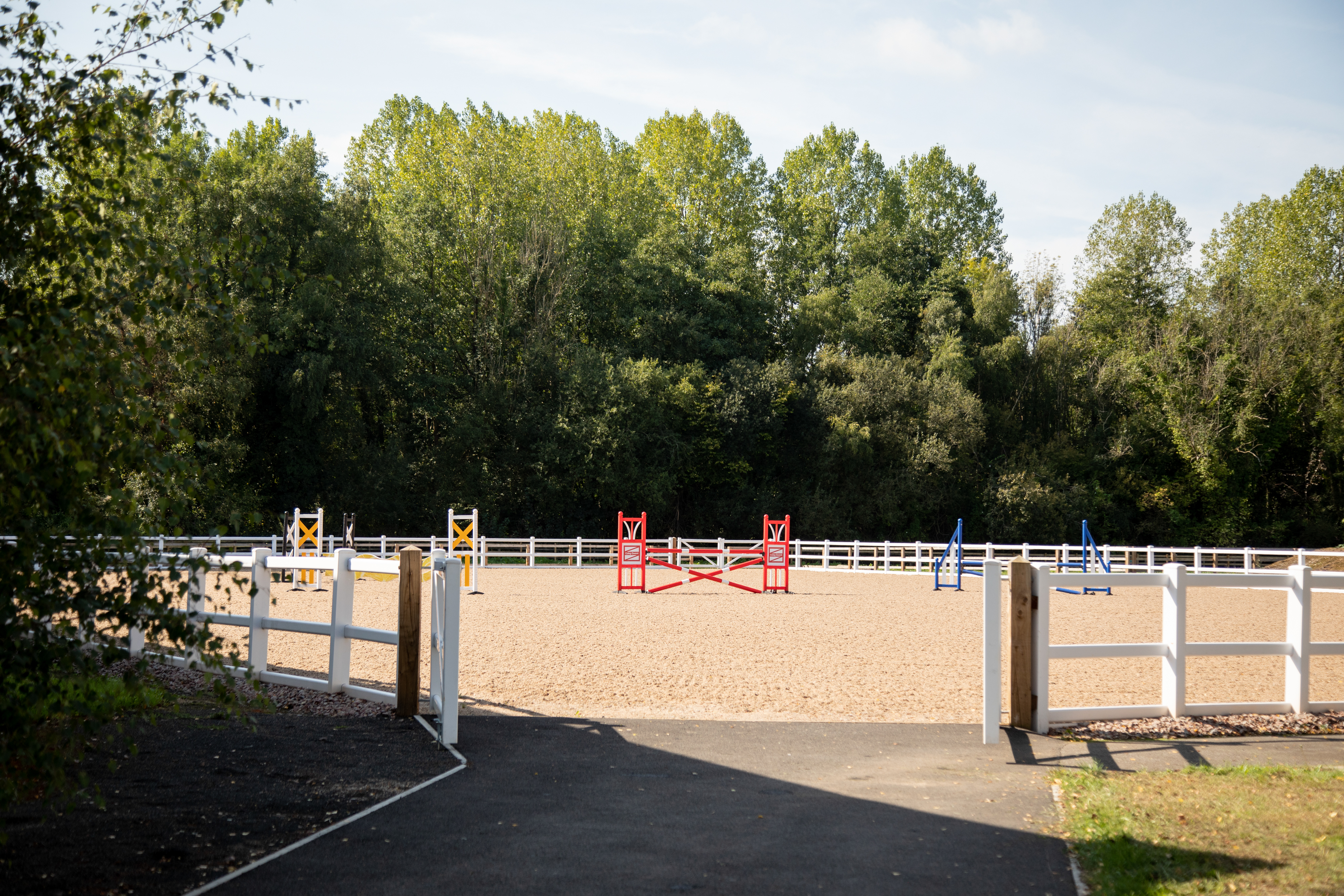 Horse jumping area