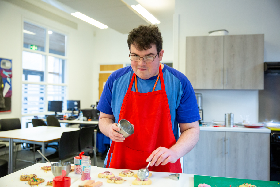 ILS Student preparing food