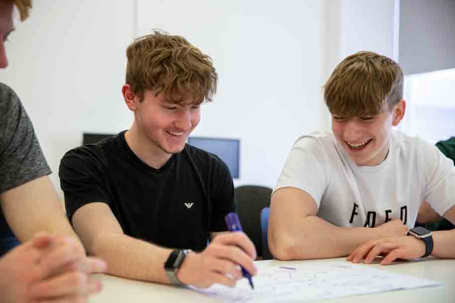 Business and Accounting students smiling