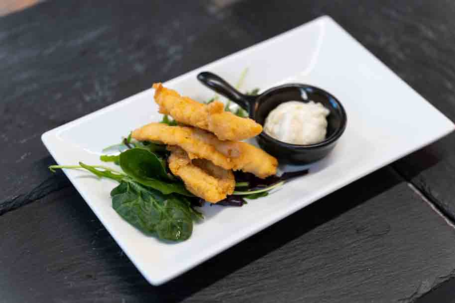 Food served on plate
