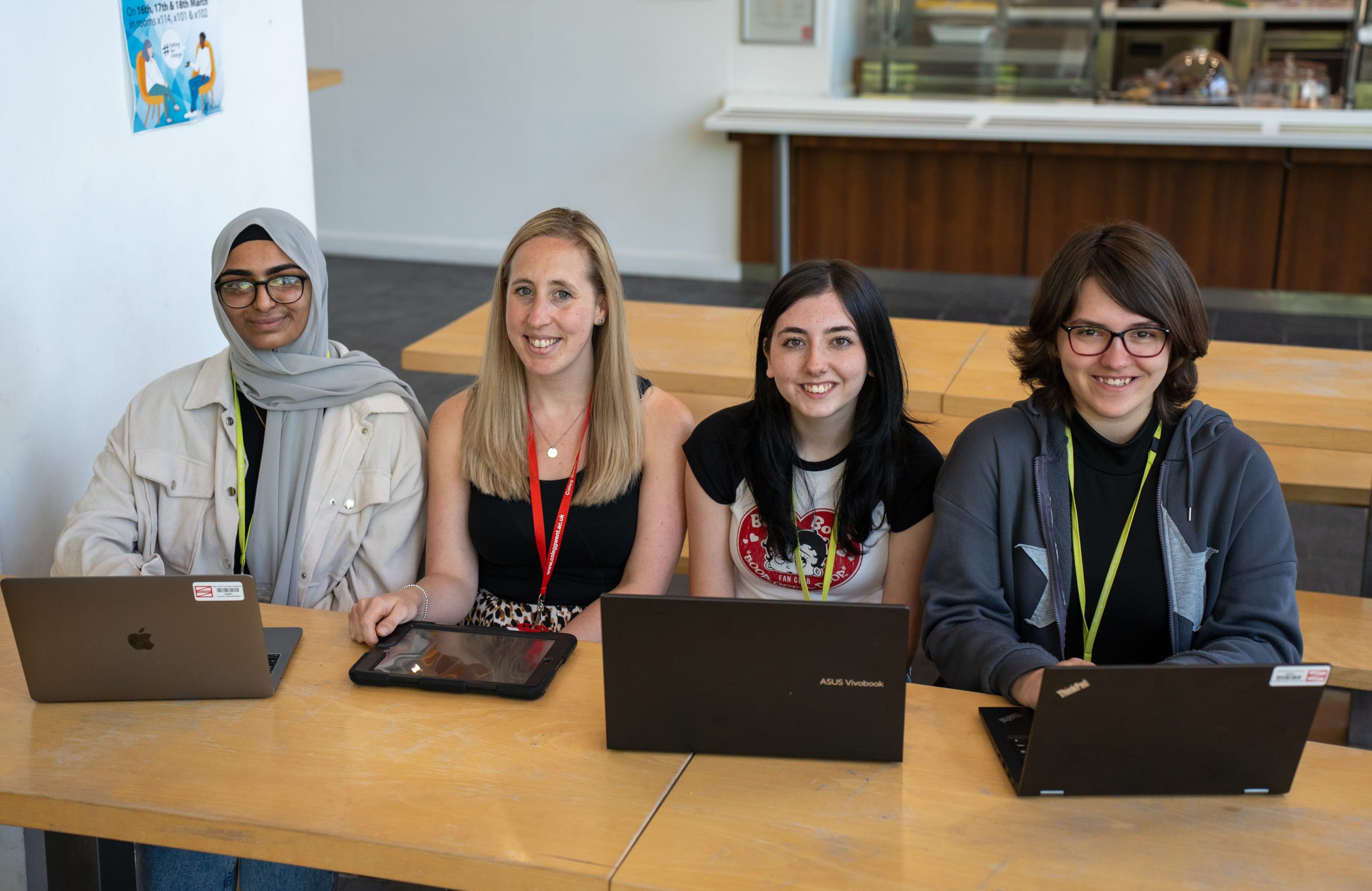 Computing students at Crosskeys Campus