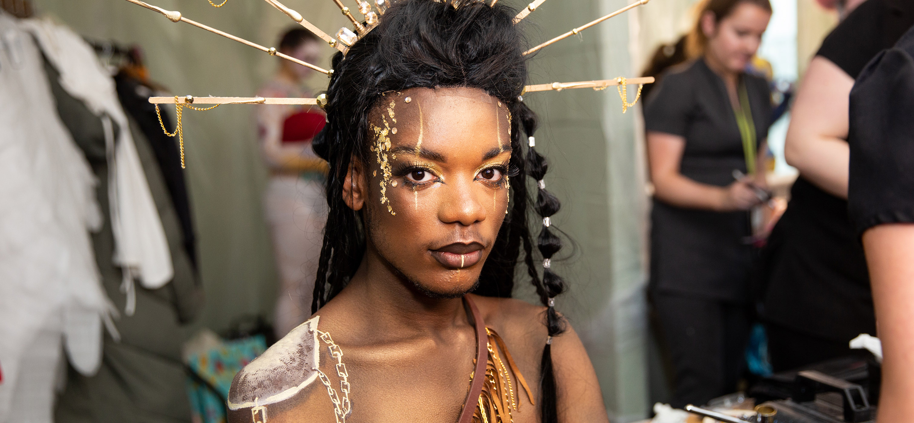 Beauty student in makeup