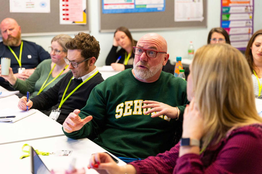 Counselling Student talking with tutor