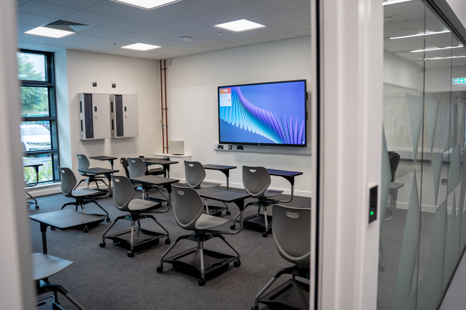 Modern classroom at HiVE
