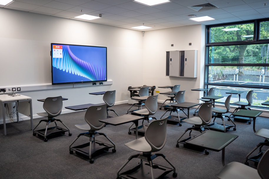 Modern classroom at HiVE