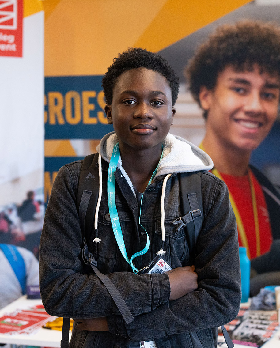 School leaver at TLZ during Freshers Week