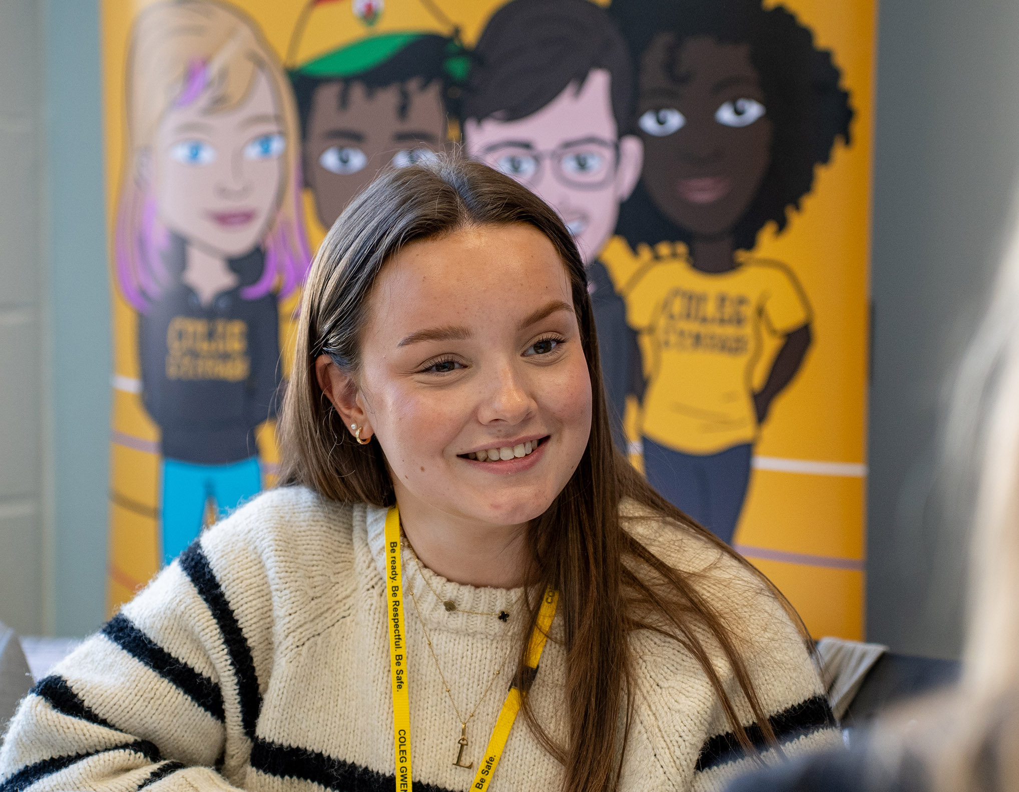 Welsh learner in the calssroom